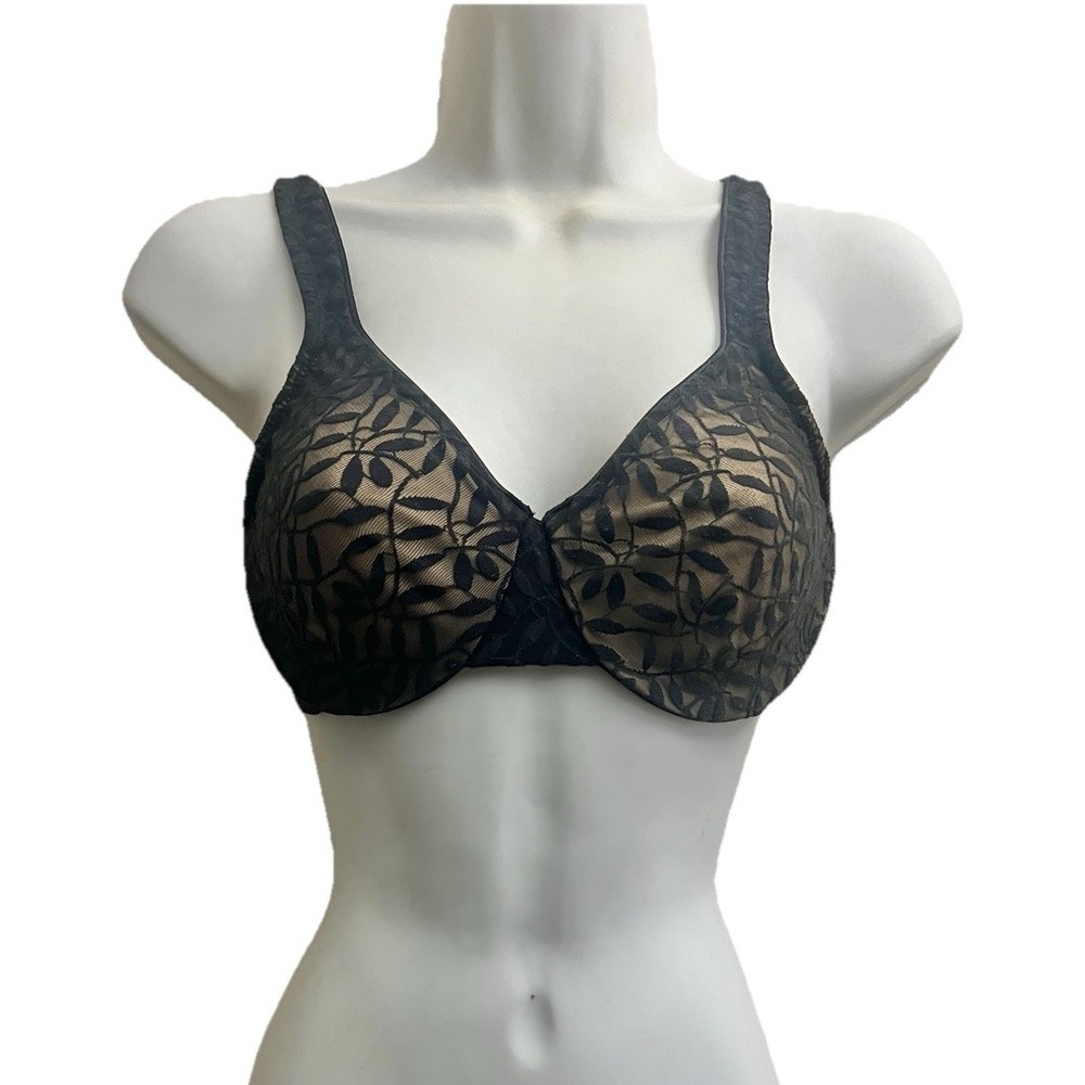 Olga Bra 35519 34C Underwire Adjustable Lace Pajama Sleepwear Women Clothing - Picture 2 of 6